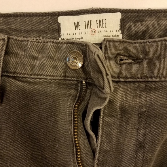 Free People Embroidered Black/Grey Jeans - Picture 3 of 4